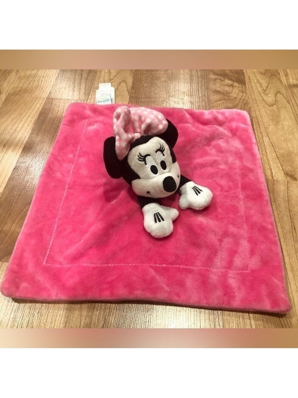 Disney Baby Minnie Mouse Lovey Security Blanket Pink Cuddle Soft Toy Girl Plush